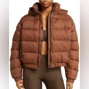 Alo Yoga, Aspen Love Puffer Jacket, Cinnamon Brown, Size: Small